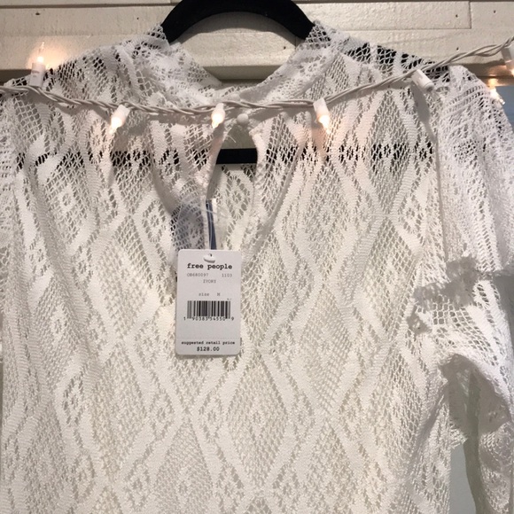 Free People Rock Candy Ivory Lace Fit & Flare Mini - Picture 8 of 8